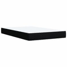 Vidaxl Box spring postelja z vzmetnico črn 120x200 cm blago