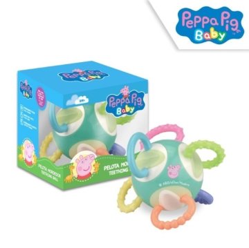 Kids Euroswan Otroška žoga Euroswan Rattle z grizali, Pujsa Pepa