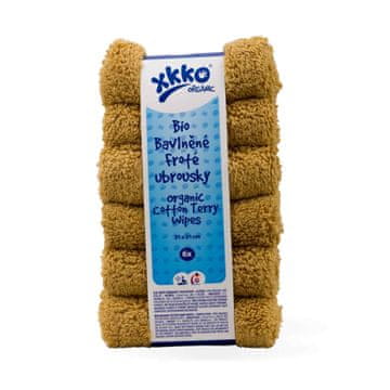 XKKO BIO bombažne serviete Organic, 21x21 - Honey Mustard