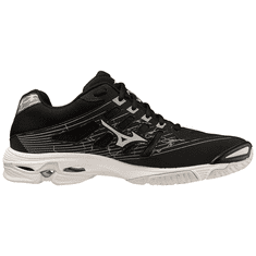 Mizuno Moški odbojkarski copati Wave Voltage, črni/srebrni, veliki 40