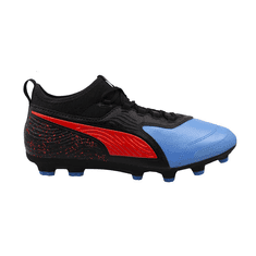 Puma ONE 19.3 HG Moški nogometni čevlji črno/modri vel 40