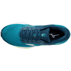 Mizuno Moški tekaški copati Wave Ultima 13, beli/modri/zeleni, veliki 46.5