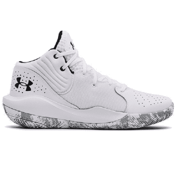 Under Armour Jet 21 moški copati za košarko/odbojko, beli, veliki 45