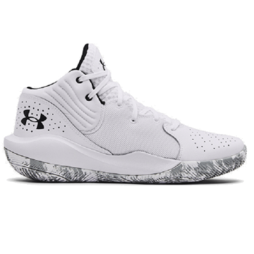 Under Armour Jet 21 moški copati za košarko/odbojko, beli, veliki 42.5