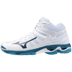 Mizuno Wave Voltage MID Moški odbojkarski copati, belo/modri, vel 41