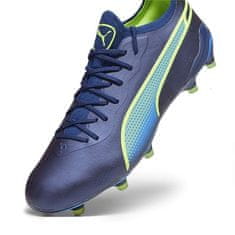Puma Moški nogometni čevlji King Ultimate FG/AG, modro-mornarsko/zeleni, vel. 43