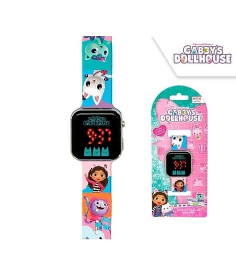 Kids Euroswan Otroška digitalna LED ura Euroswan - Gabby's Dollhouse