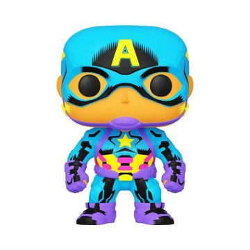Funko POP! Marvel: Black Light Stotnik Amerika - zbirateljska figura Stotnik Amerika