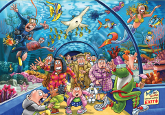 Jumbo Puzzle Wasgij - Akvarijske norčije!, 1000 kosov