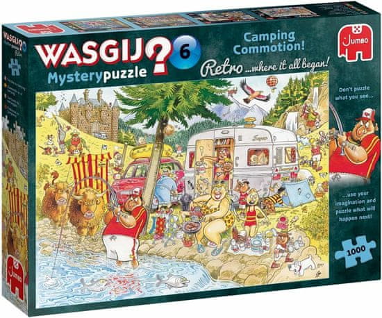 Jumbo Puzzle Wasgij - Mystery Camping 1000 kosov