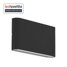 Luxar DION LED stenska svetilka 10W IP65 3000K, črna