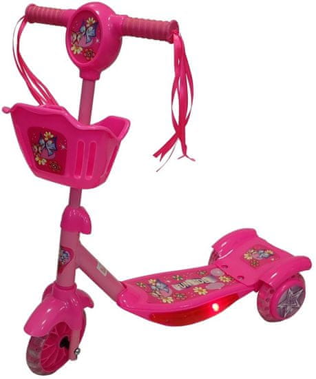 Kubisport Skuter - tricikel roza