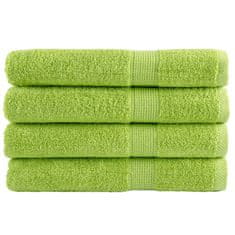 Vidaxl Premium brisače SOLUND 4 kosi zelena 80x200 cm 600 g/m2