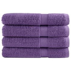 Vidaxl Premium brisače SOLUND 4 kos vijolična 100x200cm 600 g/m2