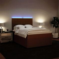 Vidaxl Box spring postelja z vzmetnico roza 160x200 cm žamet