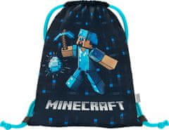 BAAGL 3 SET Ergo Minecraft Blue Axe: aktovka, peresnica, torba