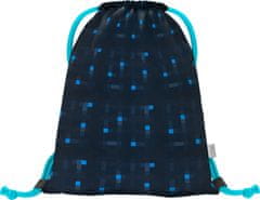 BAAGL 3 SET Ergo Minecraft Blue Axe: aktovka, peresnica, torba