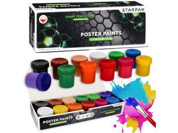 STARPAK Football Barve za plakate 20ml x 12 barv
