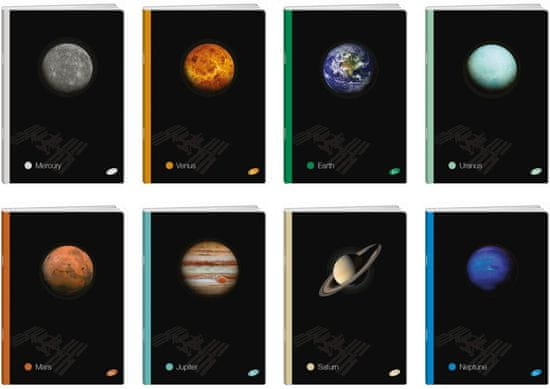 Elisa Zvezek a4 mp črtan planeti 80l 80g