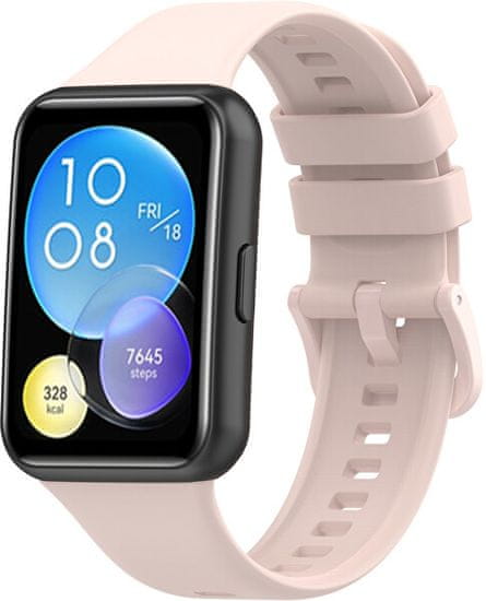 4wrist Silikonski pašček za Huawei Watch FIT 2 - roza