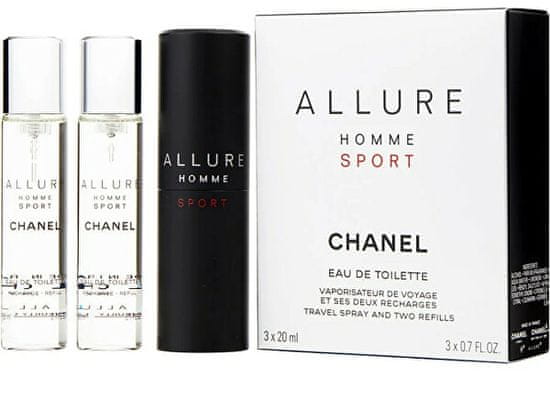 Chanel Allure Homme Sport - EDT 20 ml (steklenička za ponovno polnjenje) + polnilo (2 x 20 ml)