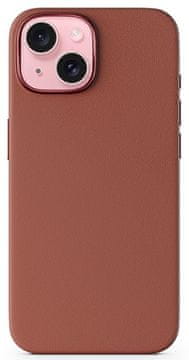 EPICO Mag+ usnjeni ovitek za iPhone 16 - rjav (90810131700001)