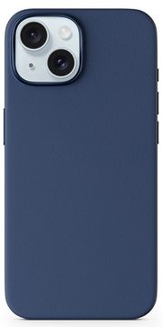 EPICO Mag+ usnjen ovitek za iPhone 16 Plus - moder