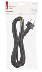 Emos S03230N flekso kabel, guma/neopren, 3 × 1,5 mm2, 3 m, črn