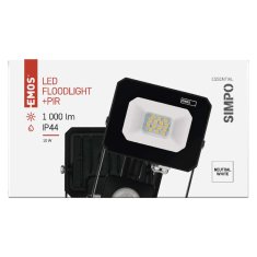 Emos LED reflektor SIMPO PIR 10 W nevtralna bela