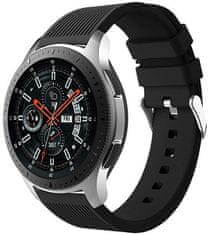 4wrist Silicone strap for Samsung Galaxy Watch - Black 22 mm