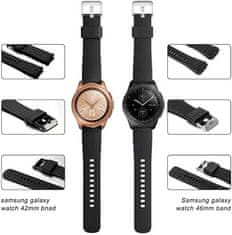 4wrist Silicone strap for Samsung Galaxy Watch - Black 22 mm