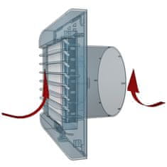 AKVAVENT EURO 4A, Tihi kopalniški ventilator Euro 4A z avtomatsko loputo 100 mm, ugodno