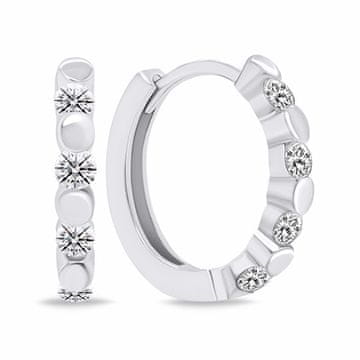 Brilio Silver Elegantni srebrni prstani s prozornimi cirkoni EA676W