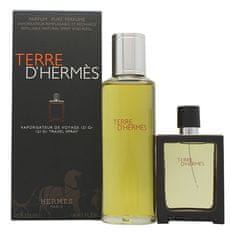 Hermès Terre D` Hermes - EDP 30 ml (za ponovno polnjenje) + parfum polnilo 125 ml