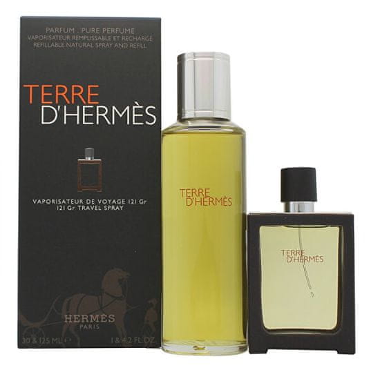 Hermès Terre D` Hermes - EDP 30 ml (za ponovno polnjenje) + parfum polnilo 125 ml