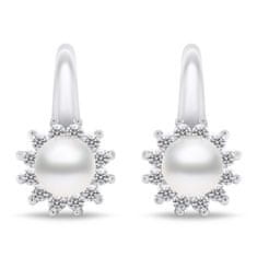 Brilio Silver Elegantni srebrni uhani s cirkoni EA788W