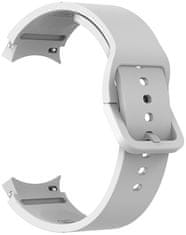 4wrist Silikonski pašček za Samsung Galaxy Watch 6/5/4 - bel
