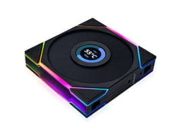 Lian Li UNI FAN TL LCD 120 ventilator za ohišje, ARGB, 120 mm, črn