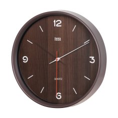 Teesa Analogna stenska ura 30cm temno rjava