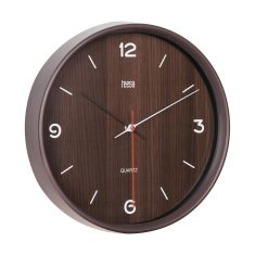 Teesa Analogna stenska ura 30cm temno rjava