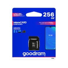 GoodRam MicroSD spominska kartica 256GB UHS-I + adapter