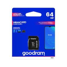 GoodRam MicroSD spominska kartica 64GB UHS-I + adapter