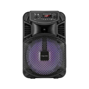 Krüger&Matz Prenosni aku. FM USB karaoke zvočnik Bluetooth LED RGB 10W Music Box