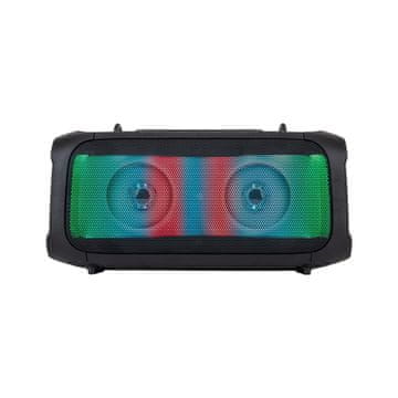 Krüger&Matz Prenosni aku. FM USB karaoke zvočnik Bluetooth LED RGB 8W Music Box GO + mikrofon