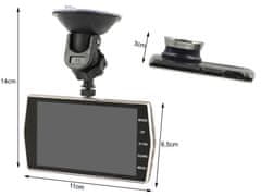 Verkgroup Armaturna 12Mpx full HD 1080P avto kamera snemalna z LCD + vzvratna kamera