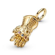 Pandora Marvel Infinity Stones Gloves pozlačen obesek 760661C01
