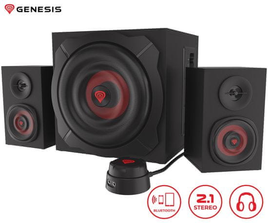 Genesis Helium 610BT 2.1 stereo zvočniki, 60 W, Bluetooth
