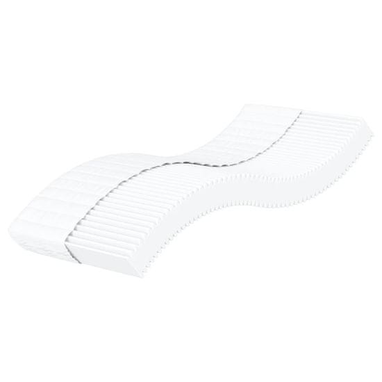 shumee vidaXL Vzmetnica iz pene bela 100x220 cm trdota H2 H3