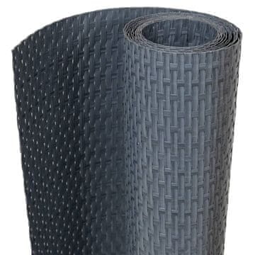 Vidaxl Balkonsko platno antracitno 1000x80 cm poli ratan