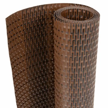 Vidaxl Balkonsko platno rjavo in črno 400x80 cm poli ratan